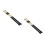 4Pcs Lightweight Black Bamboo Drumsticks Durable Wooden Drum Brushes 6