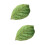 2Pcs Green Leaf Pillow Plush Cotton Decorative Sofa Nap Pillow 9