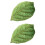 2Pcs Green Leaf Pillow Plush Cotton Decorative Sofa Nap Pillow 7