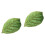 2Pcs Green Leaf Pillow Plush Cotton Decorative Sofa Nap Pillow 6