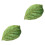 2Pcs Green Leaf Pillow Plush Cotton Decorative Sofa Nap Pillow 5