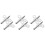 6Pcs Steel Clock Winding Key Tools Silver Durable Clock Repair Kit 6