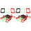 60Pcs Assorted Color Plastic Fake Teeth Horror Theme Halloween Props 4