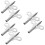 6Pcs Steel Clock Winding Key Tools Silver Durable Clock Repair Kit 9