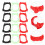 60Pcs Assorted Color Plastic Fake Teeth Horror Theme Halloween Props 11