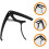 4Pcs Adjustable Metal Guitar Capo Clamp Black Multi-Use Guitar Supply 6