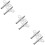 6Pcs Steel Clock Winding Key Tools Silver Durable Clock Repair Kit 11