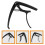 4Pcs Adjustable Metal Guitar Capo Clamp Black Multi-Use Guitar Supply 8