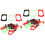 60Pcs Assorted Color Plastic Fake Teeth Horror Theme Halloween Props 6