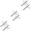 6Pcs Steel Clock Winding Key Tools Silver Durable Clock Repair Kit 7