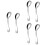 6 Pcs Baby Spoon Infant Feeding Learning Tool Practice Silver 6