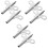 6Pcs Steel Clock Winding Key Tools Silver Durable Clock Repair Kit 5