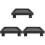 3 Pcs Square Flowerpot Tray Movable Plant Pot Base Plate 5