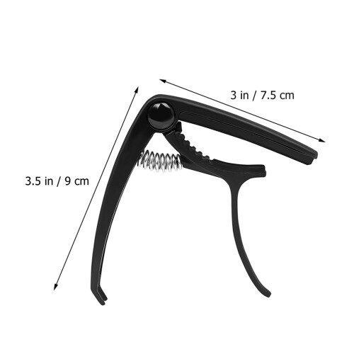 4Pcs Adjustable Metal Guitar Capo Clamp Black Multi-Use Guitar Supply 1