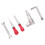 10Pcs Miniature Scene Model Silver Alloy Repair Tools for Mini Home 2