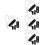 4pcs Kazoo Abs Musical Instrument Black Major 8