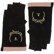 1 pair fingerless uv protective gloves for manicures