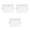 3Pcs Multi PVC Toy Storage Bags Clear Foldable Organizer with Zipper 8