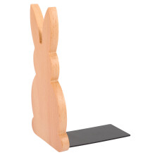 2 Pack Shelf Wooden Bookends Rabbit Display Bunny Child Office
