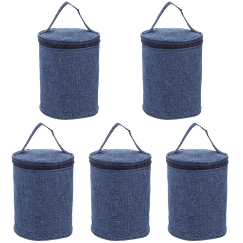 5Pièces Transport Alimentaire Bleu Isolé Résistant 1