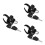 3Pcs Universal Motorcycle Hook Heavy Duty Black 7