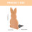 2 Pack Shelf Wooden Bookends Rabbit Display Bunny Child Office 9