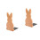 2 Pack Shelf Wooden Bookends Rabbit Display Bunny Child Office 5