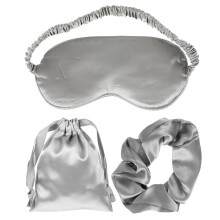 2 Pieces Silk Eye Mask With Strap Satin For Sleeping Reusable Women