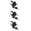 3Pcs Universal Motorcycle Hook Heavy Duty Black 4
