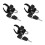 3Pcs Universal Motorcycle Hook Heavy Duty Black 6