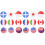 36 Pcs Flag Cloth Stickers The Sign Patch 2