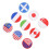 36 Pcs Flag Cloth Stickers The Sign Patch 9