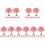 50 Pcs Miniature Plastic Tree Scenery Diy Landscape Sand Table Decor 4