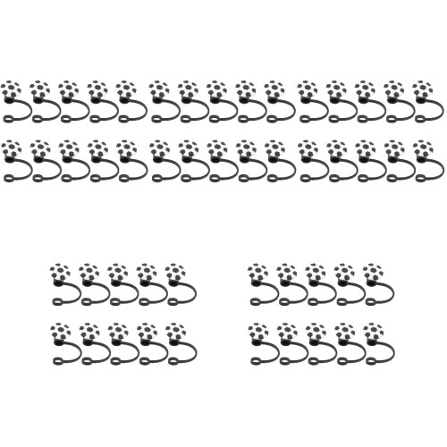 50Pcs Durable Silicone Reusable Straw Tips Caps for Straw Protection 2