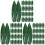 600 Pcs Sushi Decorative Leaves Sashimi Serving Bamboo Mats 4
