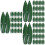600 Pcs Sushi Decorative Leaves Sashimi Serving Bamboo Mats 8