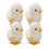 4pcs plush wind up jumping duck toys, clockwork design 1