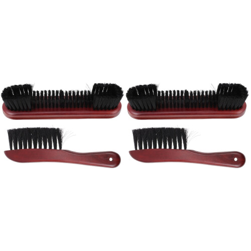4 Pcs Wooden Pool Table Brushes For Cleaning Felt Rails 1