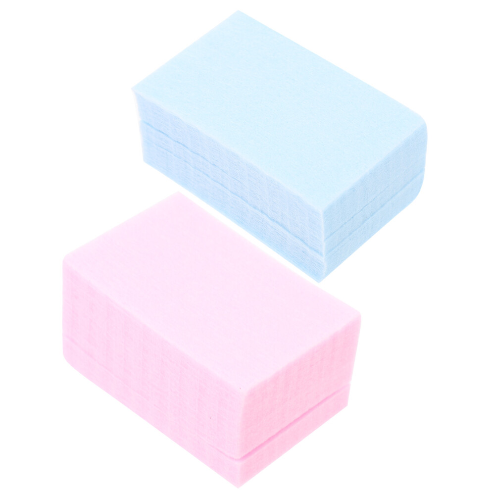 Vaguelly 4 Packs Disposable Nail Cleaning Pads Non-Woven Polish Remover Wipes