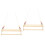 2Pcs Wooden Bead Woven Wall Hanging Shelf Multi Functional Organizer 6