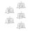 5Pcs Metal Toast Rack For Sliced Bread Kitchen Gadget 2
