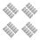 40Pcs Durable Steel Handle Wedge Kit Silver for Tool Use 5