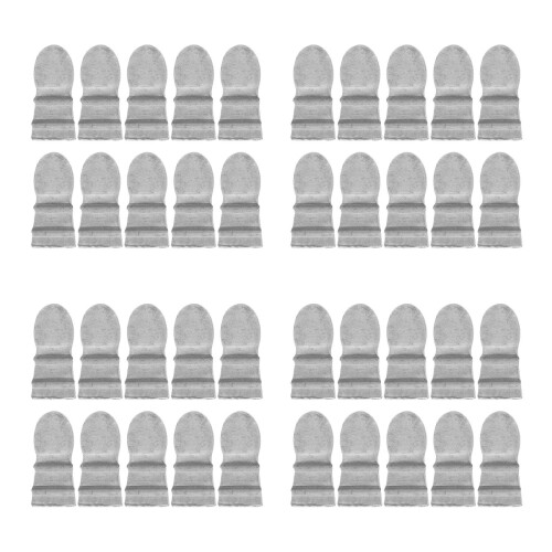 40Pcs Durable Steel Handle Wedge Kit Silver for Tool Use 2