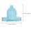 2Pcs Baby Bath Seat Support Net Blue Mesh Foldable Infant Shower Aid 11