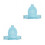 2Pcs Baby Bath Seat Support Net Blue Mesh Foldable Infant Shower Aid 6