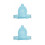 2Pcs Baby Bath Seat Support Net Blue Mesh Foldable Infant Shower Aid 8