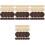 288 Pcs Wooden Backgammon Chess Checkers Game Pieces Board Accessory 5