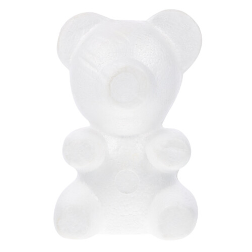 Set Of 2 Foam Bear Model Lovers Large Polystyrene Shaped Mini Shapes