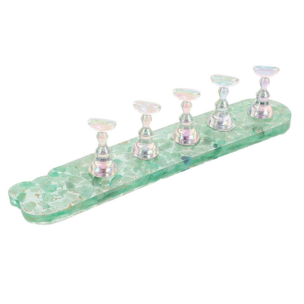 Ohphcall 4Pcs Portable Nail Stand Practice Holder For Diy Nail Art Salon