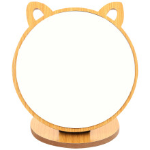 3pcs Wooden Vanity Mirror Table Mirror Glass Make Up Miss